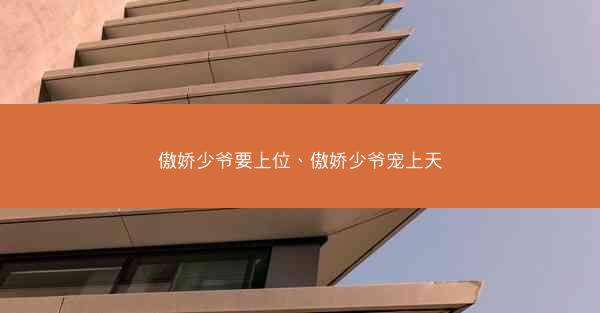 傲娇少爷要上位、傲娇少爷宠上天