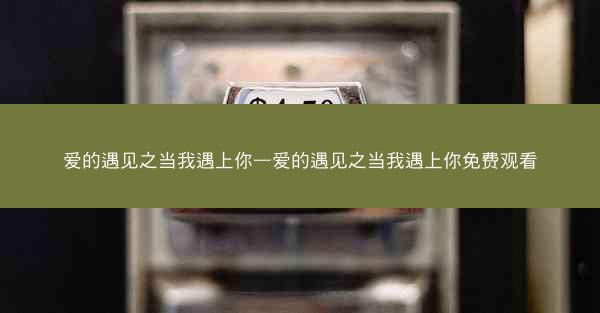爱的遇见之当我遇上你—爱的遇见之当我遇上你免费观看