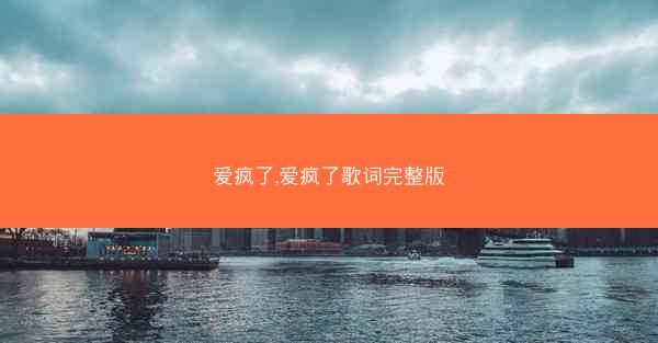 爱疯了,爱疯了歌词完整版