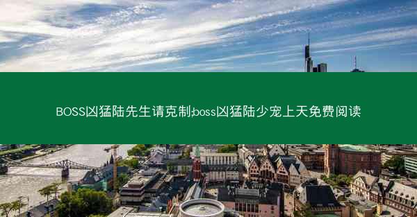 BOSS凶猛陆先生请克制;boss凶猛陆少宠上天免费阅读