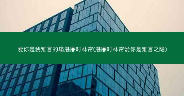 爱你是我难言的痛湛廉时林帘(湛廉时林帘爱你是难言之隐)