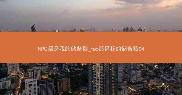 NPC都是我的储备粮_npc都是我的储备粮94