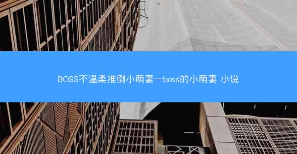 BOSS不温柔推倒小萌妻—boss的小萌妻 小说