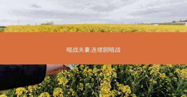 暗战夫妻,连续剧暗战
