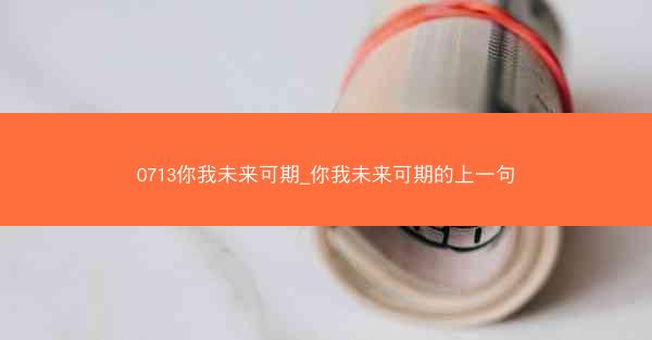 0713你我未来可期_你我未来可期的上一句