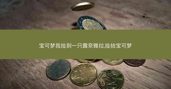 宝可梦我捡到一只露奈雅拉,捡拾宝可梦