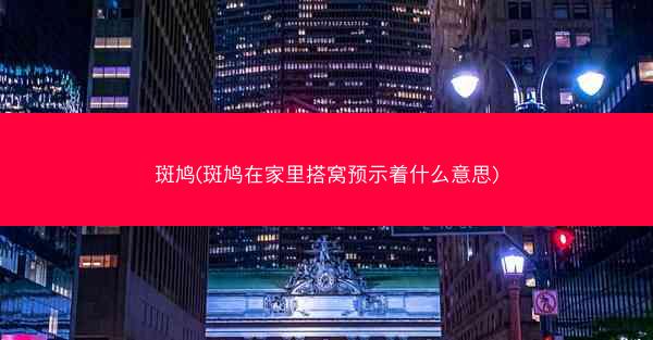 斑鸠(斑鸠在家里搭窝预示着什么意思)