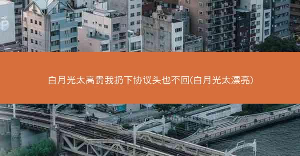 白月光太高贵我扔下协议头也不回(白月光太漂亮)