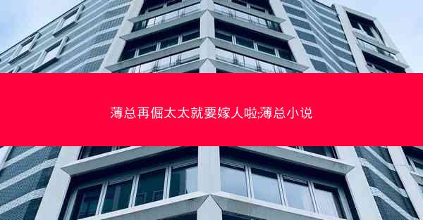 薄总再倔太太就要嫁人啦;薄总小说