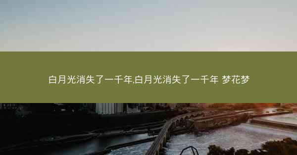 白月光消失了一千年,白月光消失了一千年 梦花梦