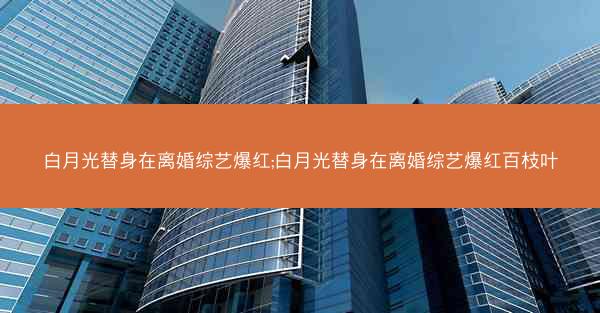 白月光替身在离婚综艺爆红;白月光替身在离婚综艺爆红百枝叶