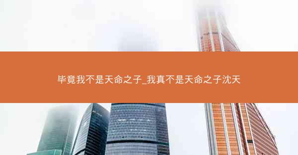 毕竟我不是天命之子_我真不是天命之子沈天