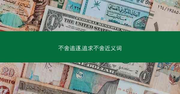 不舍追逐,追求不舍近义词