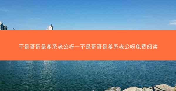 不是哥哥是爹系老公呀—不是哥哥是爹系老公呀免费阅读