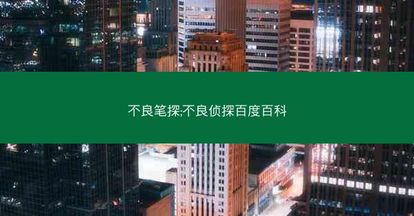 不良笔探;不良侦探百度百科