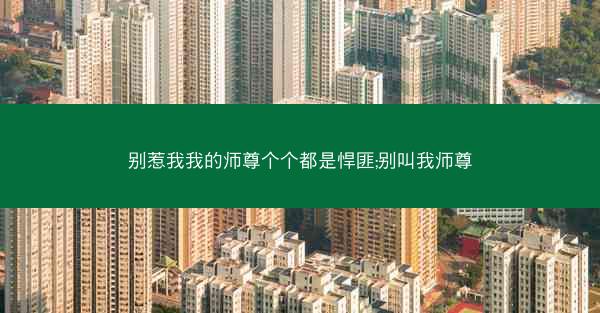 别惹我我的师尊个个都是悍匪;别叫我师尊