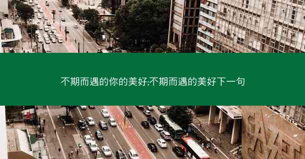 不期而遇的你的美好;不期而遇的美好下一句