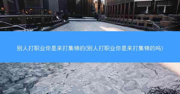 别人打职业你是来打集锦的(别人打职业你是来打集锦的吗)