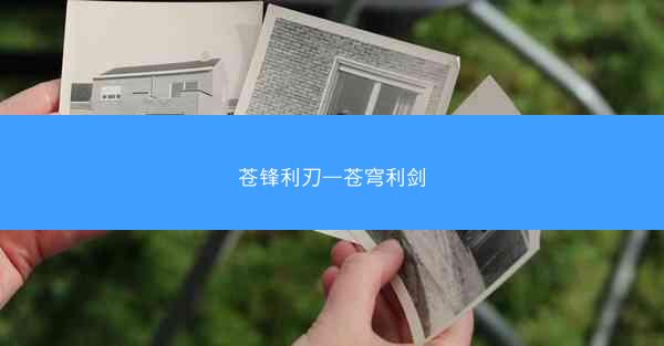 苍锋利刃—苍穹利剑
