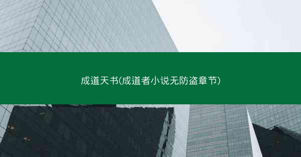 成道天书(成道者小说无防盗章节)