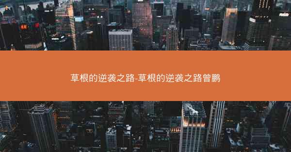 草根的逆袭之路-草根的逆袭之路曾鹏