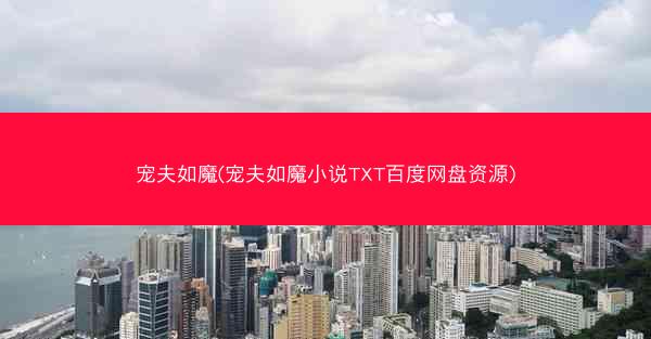 宠夫如魔(宠夫如魔小说TXT百度网盘资源)