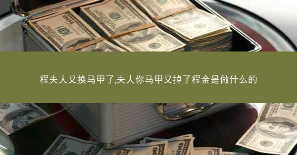 程夫人又换马甲了,夫人你马甲又掉了程金是做什么的