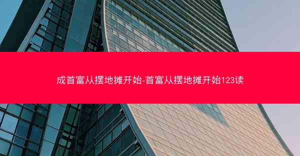成首富从摆地摊开始-首富从摆地摊开始123读