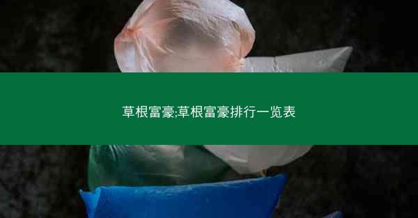 草根富豪;草根富豪排行一览表