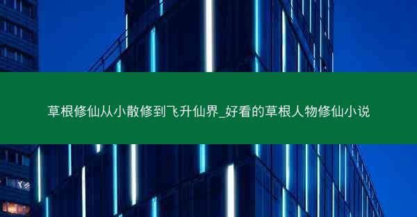 草根修仙从小散修到飞升仙界_好看的草根人物修仙小说