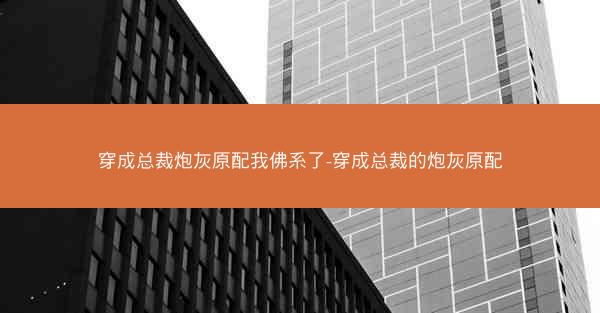 穿成总裁炮灰原配我佛系了-穿成总裁的炮灰原配