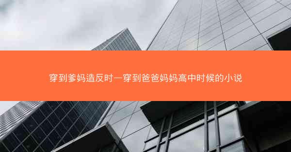 穿到爹妈造反时—穿到爸爸妈妈高中时候的小说 穿到爹妈造反时—穿到爸爸妈妈高中时候的小说