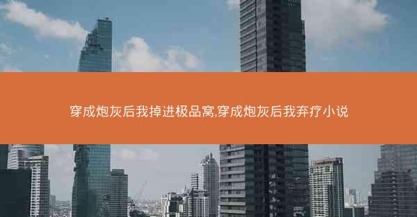 穿成炮灰后我掉进极品窝,穿成炮灰后我弃疗小说 穿成炮灰后我掉进极品窝,穿成炮灰后我弃疗小说