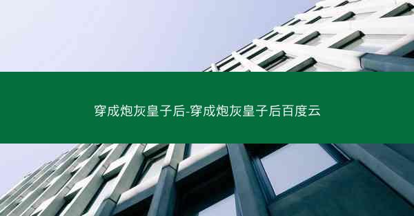 穿成炮灰皇子后-穿成炮灰皇子后百度云
