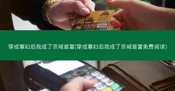 穿成寡妇后我成了京城首富(穿成寡妇后我成了京城首富免费阅读)
