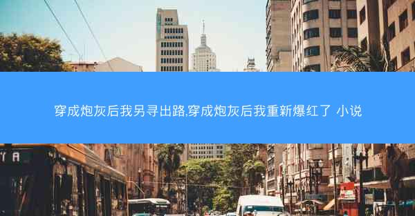 穿成炮灰后我另寻出路,穿成炮灰后我重新爆红了 小说