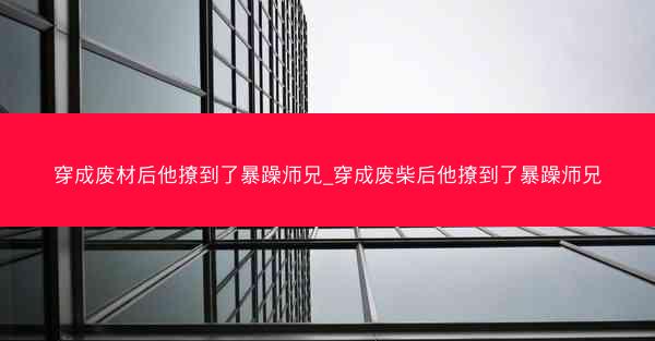穿成废材后他撩到了暴躁师兄_穿成废柴后他撩到了暴躁师兄 穿成废材后他撩到了暴躁师兄_穿成废柴后他撩到了暴躁师兄