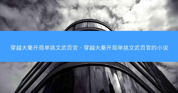 穿越大秦开局单挑文武百官、穿越大秦开局单挑文武百官的小说