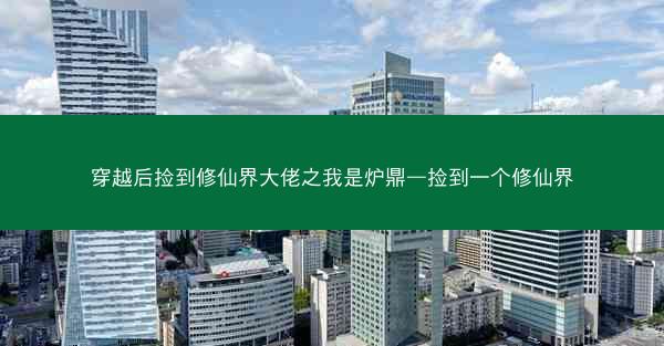 穿越后捡到修仙界大佬之我是炉鼎—捡到一个修仙界