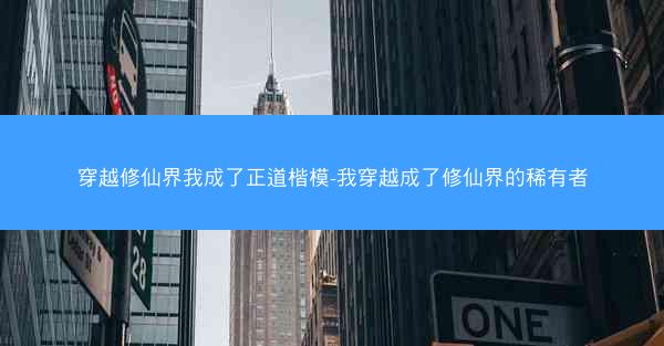穿越修仙界我成了正道楷模-我穿越成了修仙界的稀有者