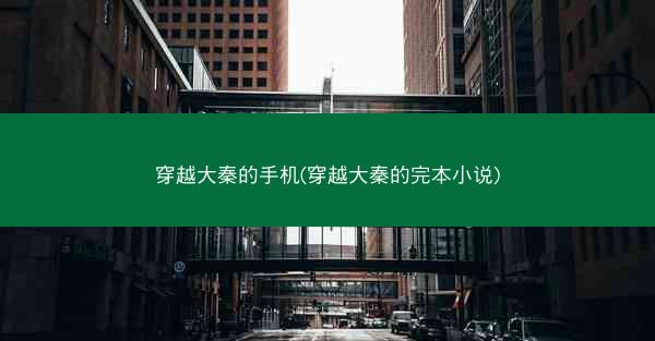 穿越大秦的手机(穿越大秦的完本小说)