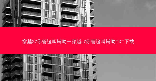 穿越S7你管这叫辅助—穿越s7你管这叫辅助TXT下载