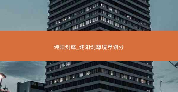 纯阳剑尊_纯阳剑尊境界划分