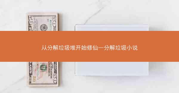 从分解垃圾堆开始修仙—分解垃圾小说