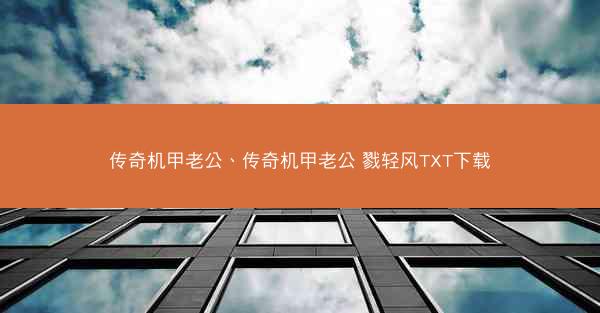 传奇机甲老公、传奇机甲老公 戮轻风TXT下载