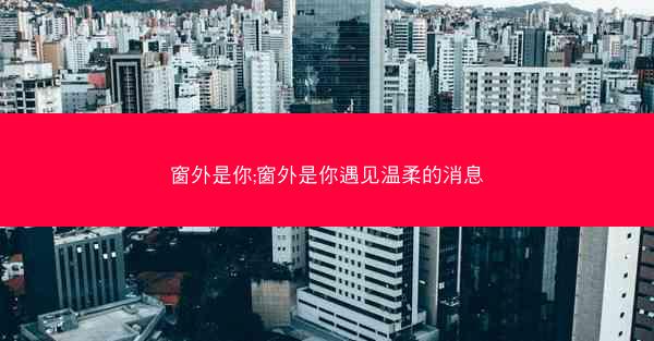 窗外是你;窗外是你遇见温柔的消息