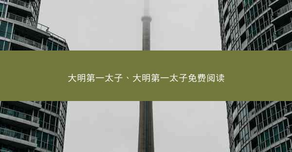 大明第一太子、大明第一太子免费阅读