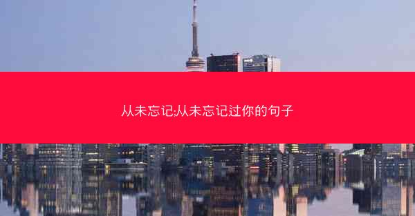 从未忘记;从未忘记过你的句子