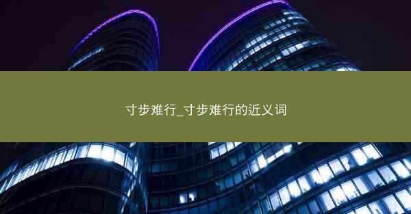 寸步难行_寸步难行的近义词
