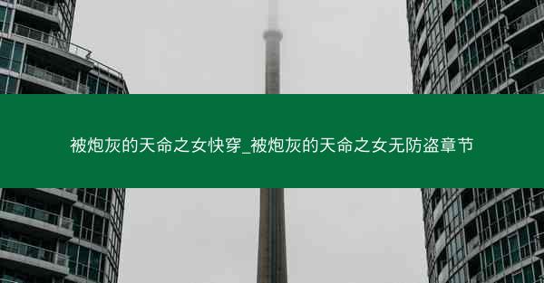 被炮灰的天命之女快穿_被炮灰的天命之女无防盗章节 被炮灰的天命之女快穿_被炮灰的天命之女无防盗章节